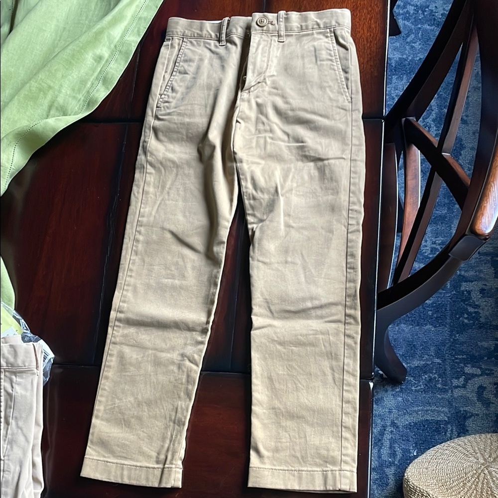 Crewcuts Tan Classic Fit Stretch Chino Pants. Size 7